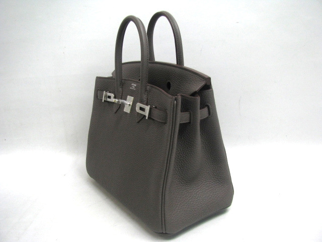 エルメス バーキン25(トゴ/エタン/シルバー/金具)